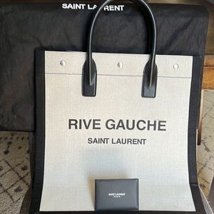 Saint Laurent Rive Gauche Tote - Greggio Nero